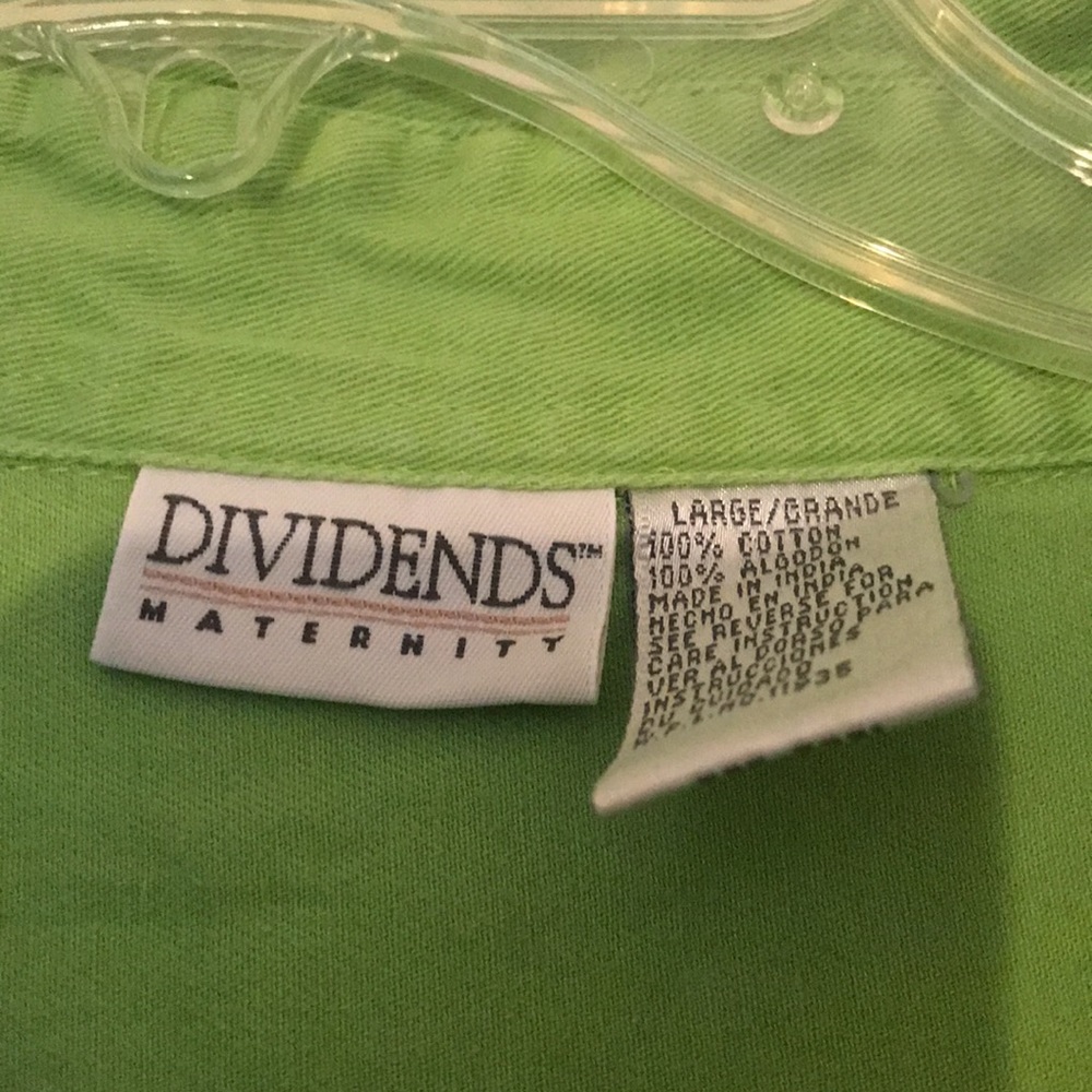 🍼LUSCIOUS IN LIME GREEN MATERNITY TOP!🍼 - Picture 5 of 5